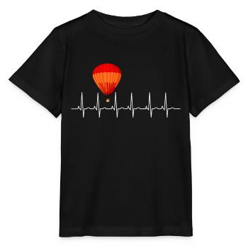 Balloonist heartbeat balloon ride - Stanley/Stella MINI CREATOR Kids’ T-Shirt - black - Front - Mikhail (115cm)