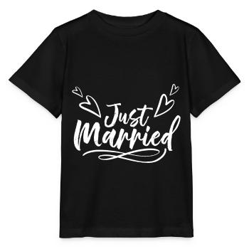 Fête, mariage, célébration Cadeaux de mariage | JGA - T-shirt bio MINI CREATOR Stanley/Stella Enfant - noir - Devant - Mikhail (115cm)