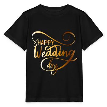 Cadeaux de mariage | Dire de mariage JGA | Chemise - T-shirt bio MINI CREATOR Stanley/Stella Enfant - noir - Devant - Mikhail (115cm)