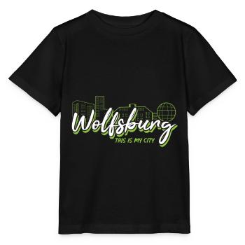 Wolfsburg - Ma ville - - Accueil - T-shirt bio MINI CREATOR Stanley/Stella Enfant - noir - Devant - Mikhail (115cm)