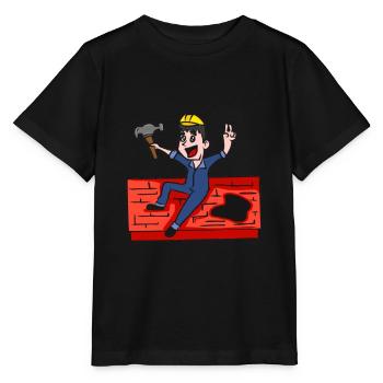 DACHDECKER - Stanley/Stella Kinder T-Shirt MINI CREATOR  - Schwarz - Vorne - Mikhail (115cm)
