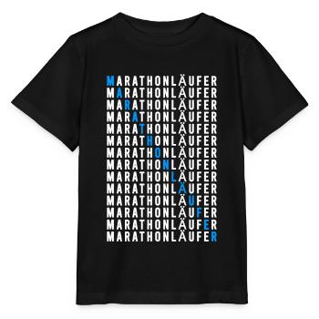 Marathonläufer - Stanley/Stella Kinder T-Shirt MINI CREATOR  - Schwarz - Vorne - Mikhail (115cm)