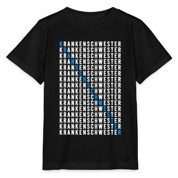 Krankenschwester - Stanley/Stella Kinder T-Shirt MINI CREATOR  - Schwarz - Vorne - Mikhail (115cm)