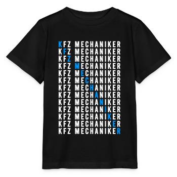 Kfz Mechaniker - Stanley/Stella Kinder T-Shirt MINI CREATOR  - Schwarz - Vorne - Mikhail (115cm)