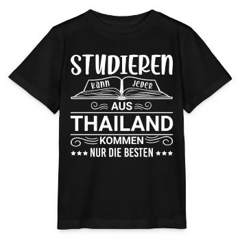 Studieren kann jeder Thailand Thailänder - Stanley/Stella Kinder T-Shirt MINI CREATOR  - Schwarz - Vorne - Mikhail (115cm)