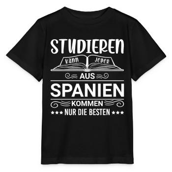 Studieren kann jeder Spanien spanier - Stanley/Stella Kinder T-Shirt MINI CREATOR  - Schwarz - Vorne - Mikhail (115cm)