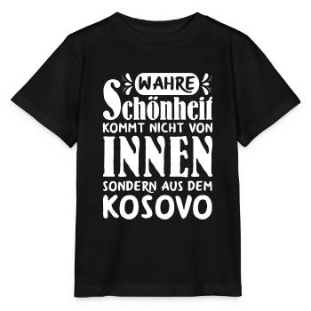 Wahre Schönheit Frau Kosovo - Stanley/Stella Kinder T-Shirt MINI CREATOR  - Schwarz - Vorne - Mikhail (115cm)