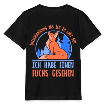 ich habe ein fuchs gesehen - Stanley/Stella Kinder T-Shirt MINI CREATOR  - Schwarz - Vorne - Mikhail (115cm)