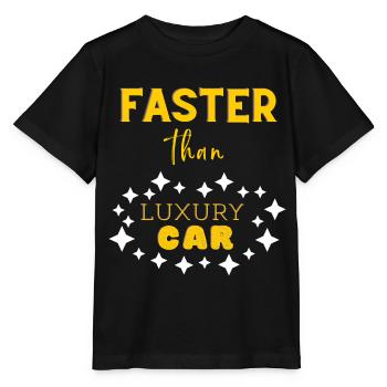 plus rapide que les voitures de luxe - T-shirt bio MINI CREATOR Stanley/Stella Enfant - noir - Devant - Mikhail (115cm)