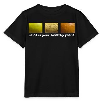 Healthy Plan - Stanley/Stella MINI CREATOR Kids’ T-Shirt - black - Front - Mikhail (115cm)
