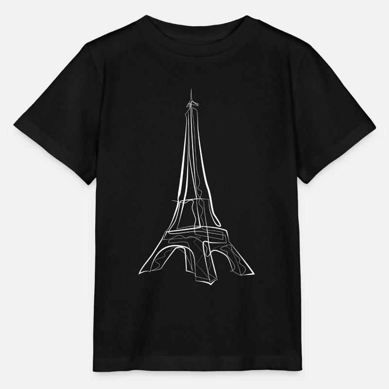 Paris Tour Eiffel - T-shirt bio MINI CREATOR Stanley/Stella Enfant - noir