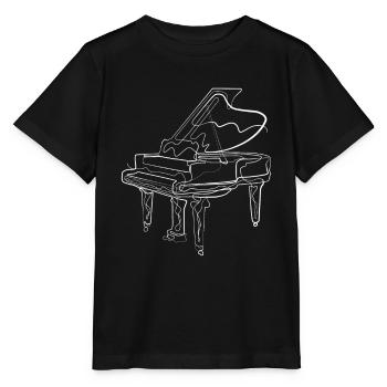 Piano Pianist - Stanley/Stella MINI CREATOR Kids’ T-Shirt - black - Front - Mikhail (115cm)