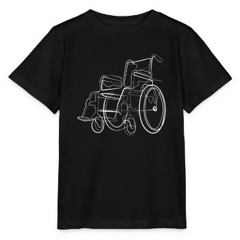 Rollstuhl Handicap - Stanley/Stella Kinder T-Shirt MINI CREATOR  - Schwarz - Vorne - Mikhail (115cm)