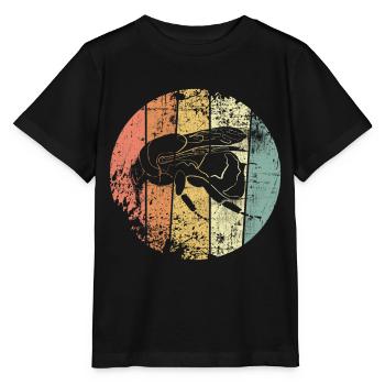 Bourdon retro - T-shirt bio MINI CREATOR Stanley/Stella Enfant - noir - Devant - Mikhail (115cm)