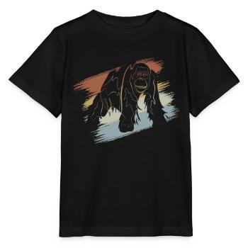 Orang Utan - Stanley/Stella Kinder T-Shirt MINI CREATOR  - Schwarz - Vorne - Mikhail (115cm)