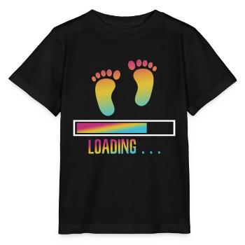 Bébé chargement bébé ventre dictons pieds cadeau - T-shirt bio MINI CREATOR Stanley/Stella Enfant - noir - Devant - Mikhail (115cm)
