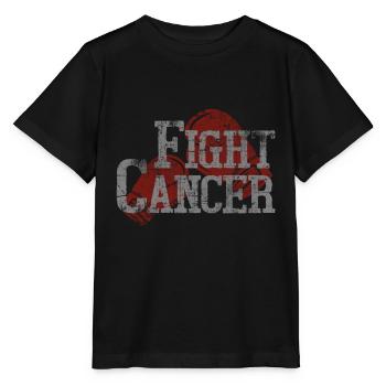 Cancer fight - Stanley/Stella MINI CREATOR Kids’ T-Shirt - black - Front - Mikhail (115cm)