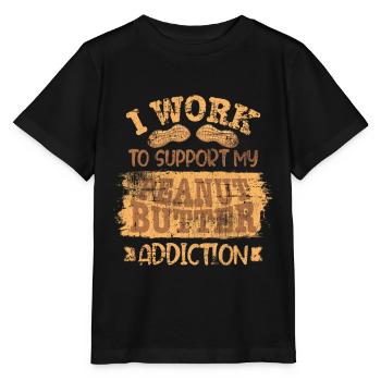 Beurre d'arachide - T-shirt bio MINI CREATOR Stanley/Stella Enfant - noir - Devant - Mikhail (115cm)