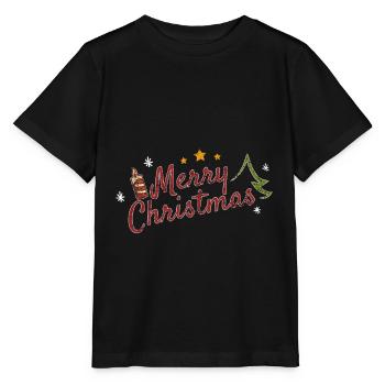 Weihnachtlich - Stanley/Stella Kinder T-Shirt MINI CREATOR  - Schwarz - Vorne - Mikhail (115cm)