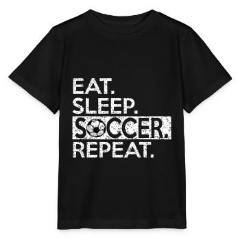 Fussballspiel - Stanley/Stella Kinder T-Shirt MINI CREATOR  - Schwarz - Vorne - Mikhail (115cm)