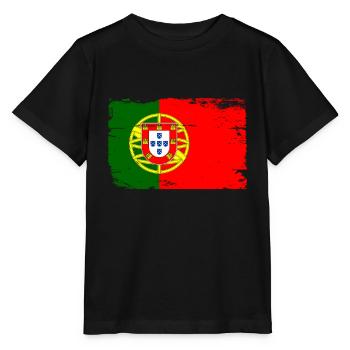 Portugal - Stanley/Stella Kinder T-Shirt MINI CREATOR  - Schwarz - Vorne - Mikhail (115cm)