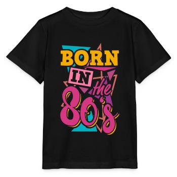 Né dans les années 80 - T-shirt bio MINI CREATOR Stanley/Stella Enfant - noir - Devant - Mikhail (115cm)