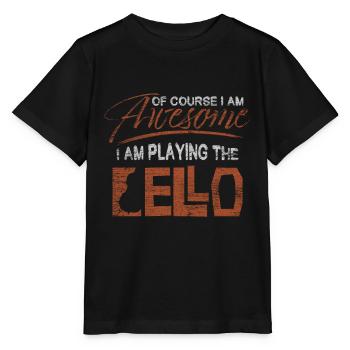 cello - Stanley/Stella MINI CREATOR Kids’ T-Shirt - black - Front - Mikhail (115cm)