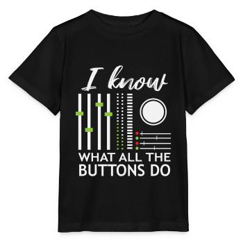 DJ Mixer Disc Jockey Disc Jockey Party Gift - T-shirt bio MINI CREATOR Stanley/Stella Enfant - noir - Devant - Mikhail (115cm)