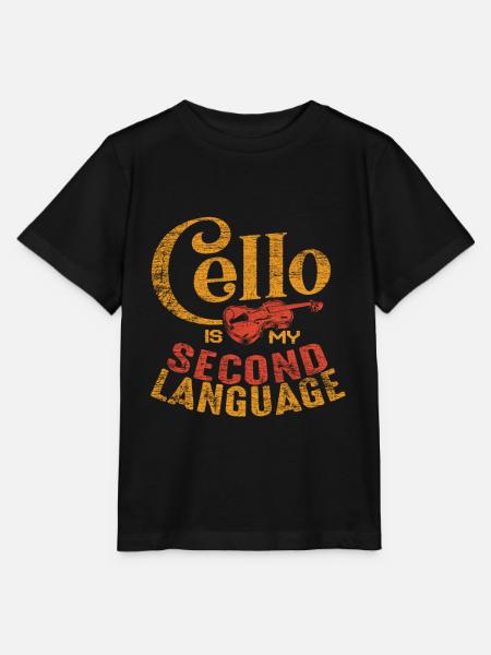 violoncelle - T-shirt bio MINI CREATOR Stanley/Stella Enfant - noir