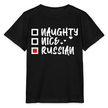 Russie - T-shirt bio MINI CREATOR Stanley/Stella Enfant - noir - Devant - Mikhail (115cm)