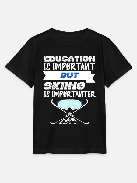 Skiurlaub - Stanley/Stella Kinder T-Shirt MINI CREATOR - Schwarz