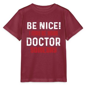 Étudiant en médecine - T-shirt bio MINI CREATOR Stanley/Stella Enfant - bordeaux - Devant - Kain (125cm)