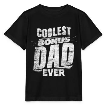 Stepfather bonus dad - Stanley/Stella MINI CREATOR Kids’ T-Shirt - black - Front - Mikhail (115cm)