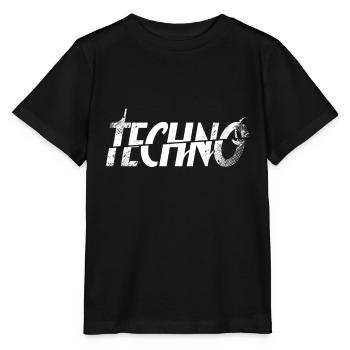 Techno - Stanley/Stella Kinder T-Shirt MINI CREATOR  - Schwarz - Vorne - Mikhail (115cm)