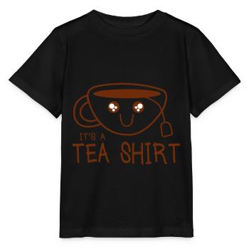 Thé thé buveur thé thé England Teetasse Cadeau - T-shirt bio MINI CREATOR Stanley/Stella Enfant - noir - Devant - Mikhail (115cm)
