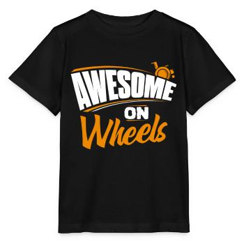 fauteuil roulant - T-shirt bio MINI CREATOR Stanley/Stella Enfant - noir - Devant - Mikhail (115cm)