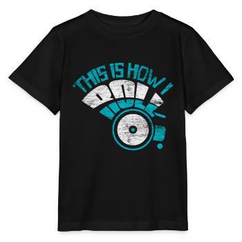 Wheelchair disability wheelchair - Stanley/Stella MINI CREATOR Kids’ T-Shirt - black - Front - Mikhail (115cm)