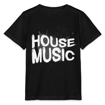 House music - Stanley/Stella MINI CREATOR Kids’ T-Shirt - black - Front - Mikhail (115cm)