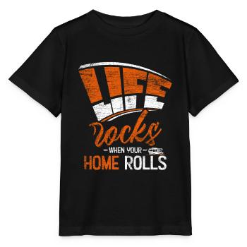 caravan - Stanley/Stella MINI CREATOR Kids’ T-Shirt - black - Front - Mikhail (115cm)