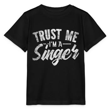 chanteur - T-shirt bio MINI CREATOR Stanley/Stella Enfant - noir - Devant - Mikhail (115cm)