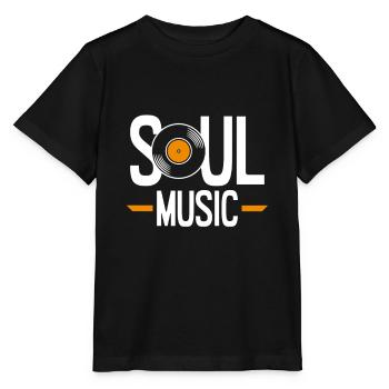 Musique soul - T-shirt bio MINI CREATOR Stanley/Stella Enfant - noir - Devant - Mikhail (115cm)