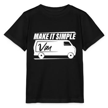 Camper van - Stanley/Stella MINI CREATOR Kids’ T-Shirt - black - Front - Mikhail (115cm)
