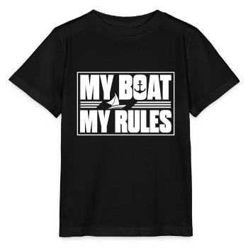 Sailing boat - Stanley/Stella MINI CREATOR Kids’ T-Shirt - black - Front - Mikhail (115cm)