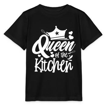 Kitchen queen - Stanley/Stella MINI CREATOR Kids’ T-Shirt - black - Front - Mikhail (115cm)
