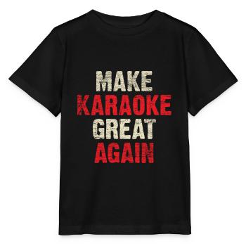 Karaoke - Stanley/Stella MINI CREATOR Kids’ T-Shirt - black - Front - Mikhail (115cm)