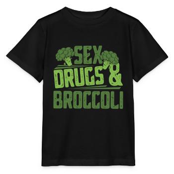 broccoli - Stanley/Stella MINI CREATOR Kids’ T-Shirt - black - Front - Mikhail (115cm)