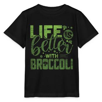 broccoli - Stanley/Stella MINI CREATOR Kids’ T-Shirt - black - Front - Mikhail (115cm)