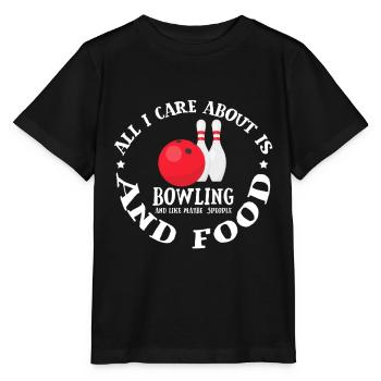 bowling - T-shirt bio MINI CREATOR Stanley/Stella Enfant - noir - Devant - Mikhail (115cm)