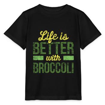 brocoli - T-shirt bio MINI CREATOR Stanley/Stella Enfant - noir - Devant - Mikhail (115cm)