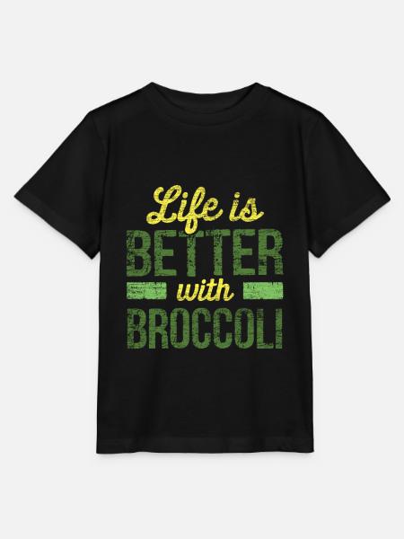 Brokkoli - Stanley/Stella Kinder T-Shirt MINI CREATOR  - Schwarz
